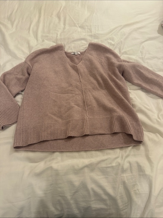 Madewell Sweaters - Madewell Dusty Rose V-Neck Sweater